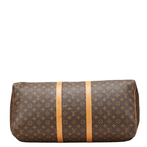 Louis Vuitton Monogram Keepall 55 Boston Bag M41424 Brown PVC Leather Women's... - Picture 3 of 13